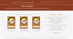Desktop Screenshot of midnightsuncoffeeroasters.com