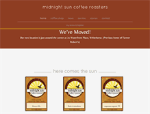 Tablet Screenshot of midnightsuncoffeeroasters.com